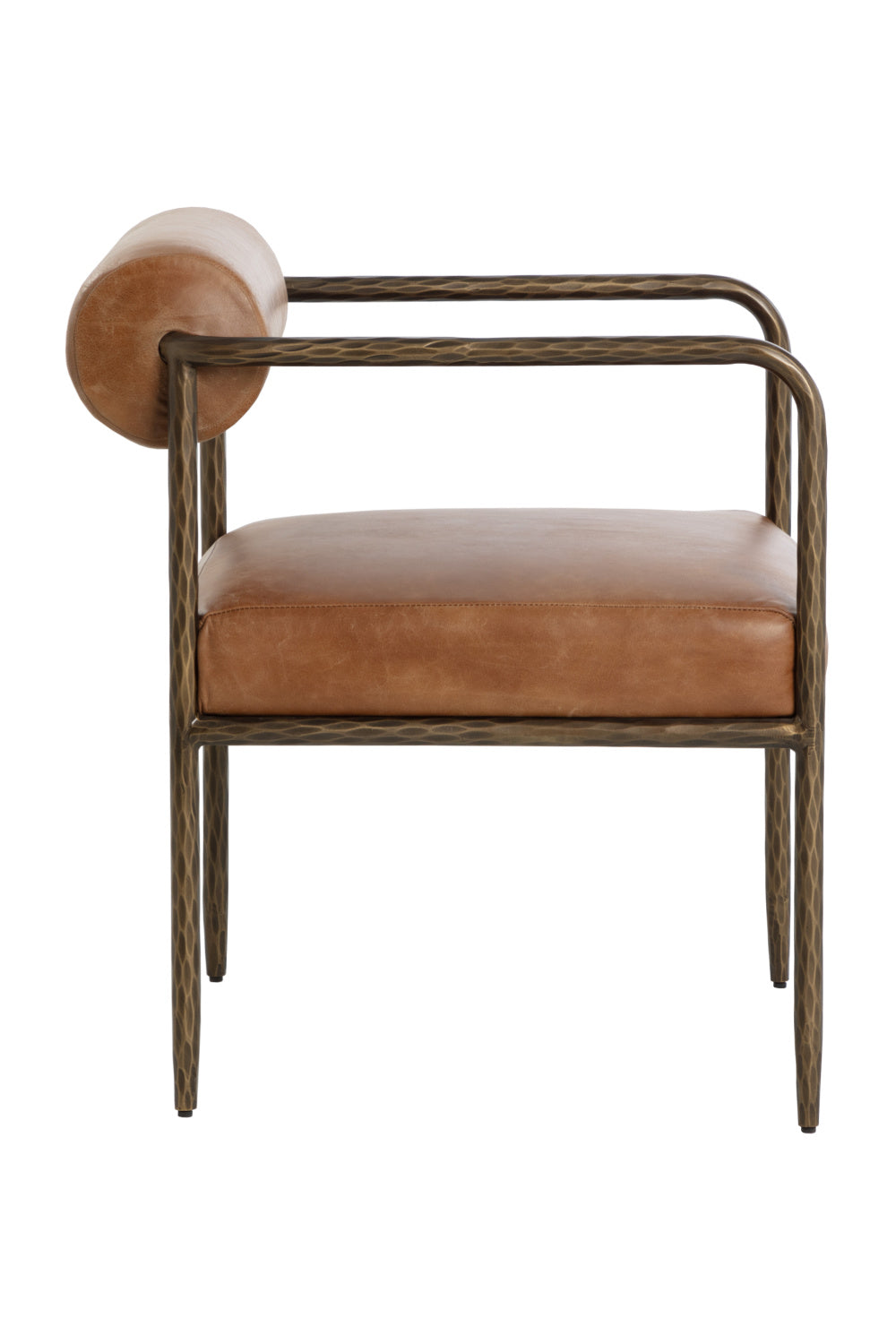   Modern European furniture - Leather Bolster-Back Dining Chair - www.oroa.com | Oroa.com