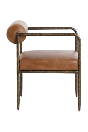   Modern European furniture - Leather Bolster-Back Dining Chair - www.oroa.com | Oroa.com