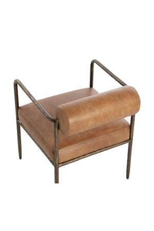   Modern European furniture - Leather Bolster-Back Dining Chair - www.oroa.com | Oroa.com