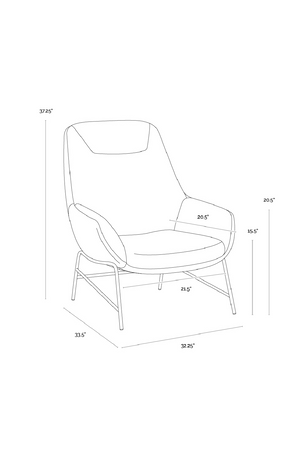 Modern European furniture - Leather Exterior Lounge Chair - www.oroa.com