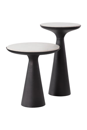   Modern European furniture - Bronze Base Nesting End Tables (2) - www.oroa.com | Oroa.com
