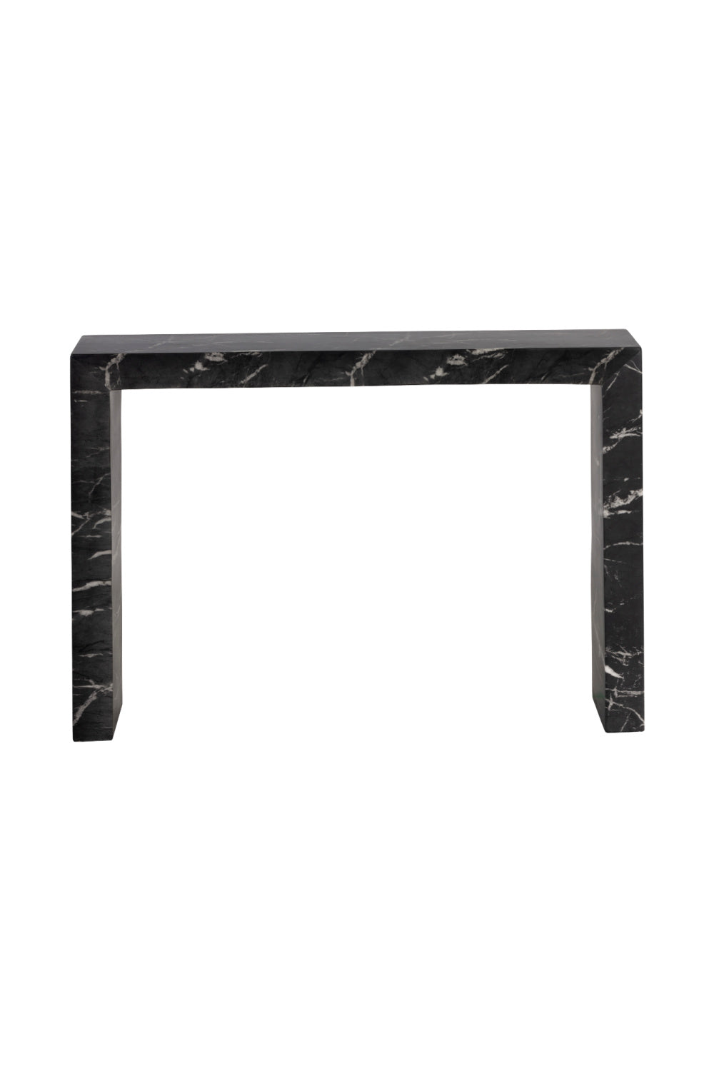   Modern European furniture - Black Marble-Look Indoor/Outdoor Console Table - www.oroa.com | Oroa.com