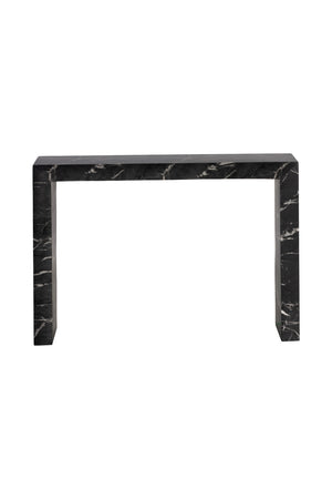   Modern European furniture - Black Marble-Look Indoor/Outdoor Console Table - www.oroa.com | Oroa.com