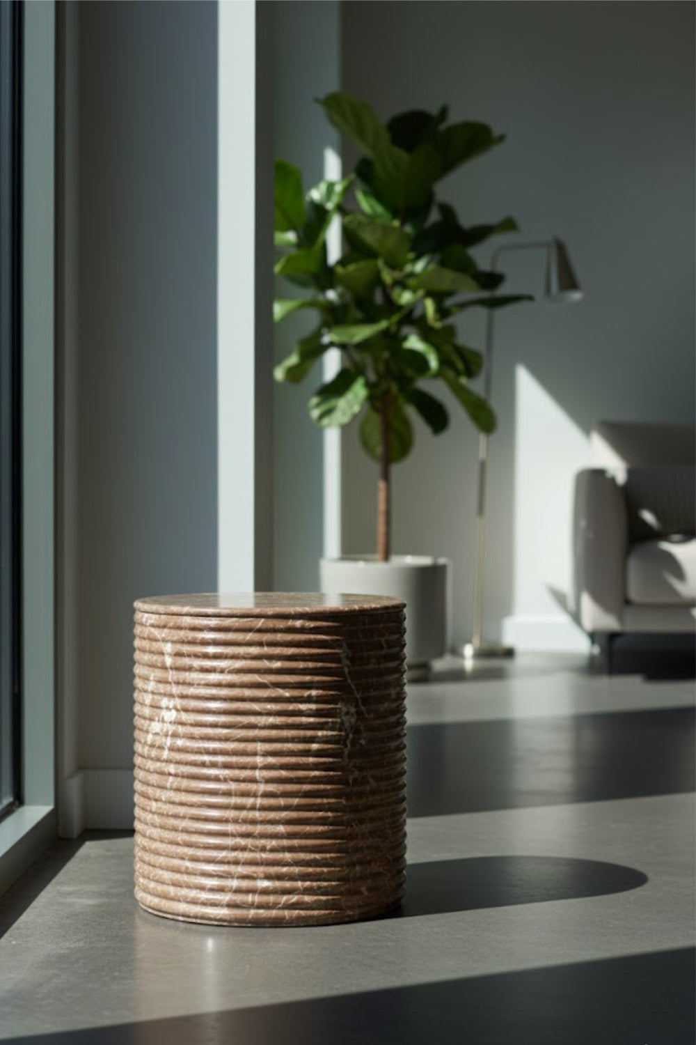   Modern European furniture - Mocha Concrete Indoor/Outdoor Stool - www.oroa.com | Oroa.com