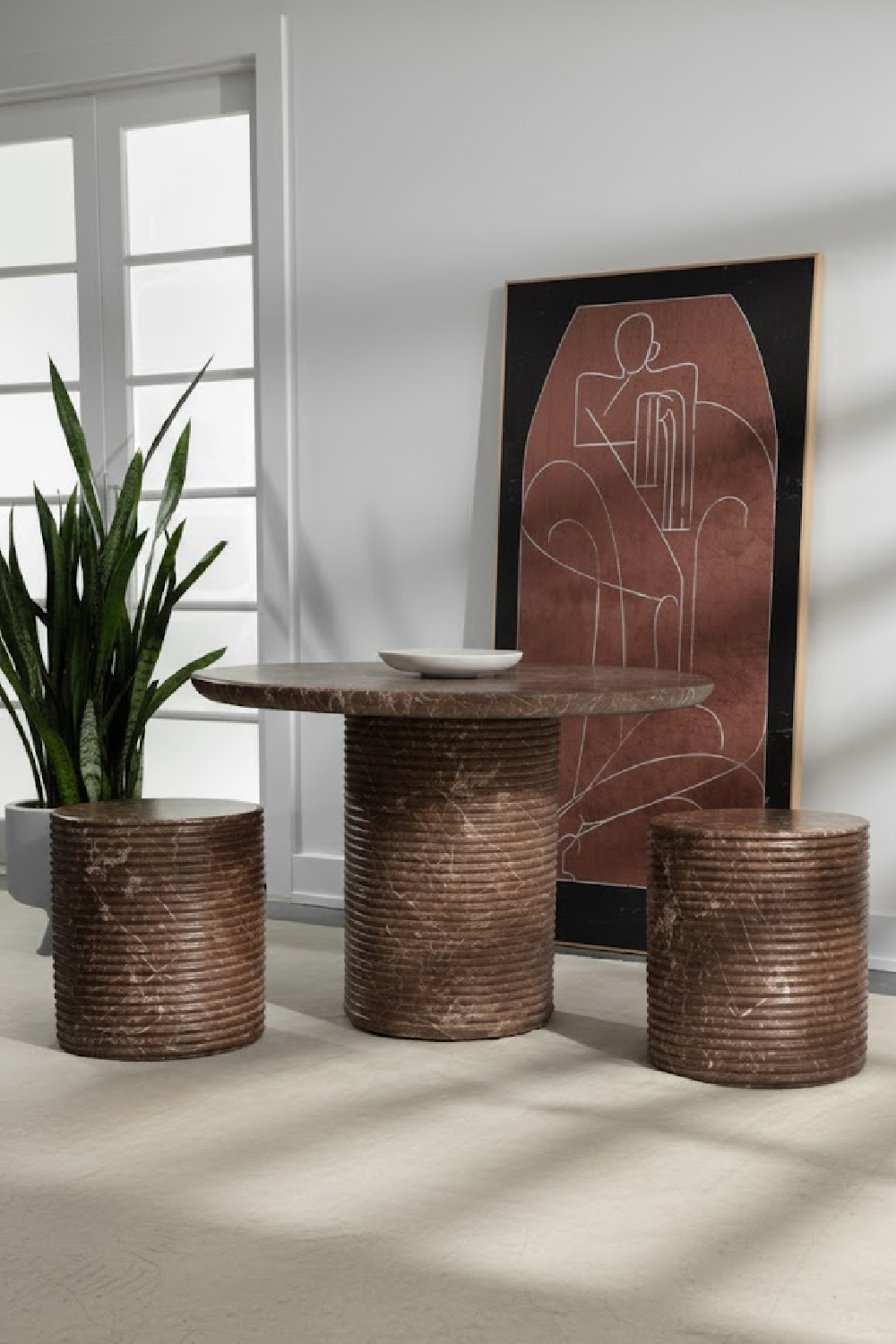   Modern European furniture - Mocha Concrete Indoor/Outdoor Stool - www.oroa.com | Oroa.com