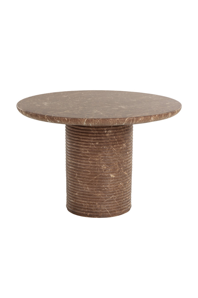 Modern European furniture - Round Indoor/Outdoor Marble Effect Dining Table - www.oroa.com