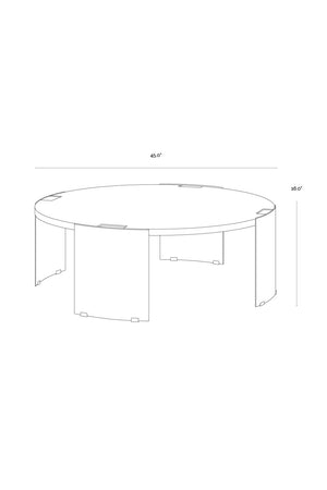   Modern European furniture - Round Concrete Indoor/Outdoor Coffee Table - www.oroa.com | Oroa.com