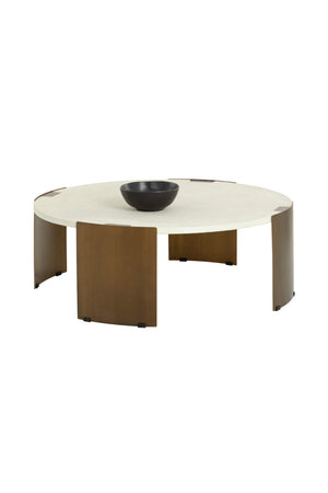   Modern European furniture - Round Concrete Indoor/Outdoor Coffee Table - www.oroa.com | Oroa.com