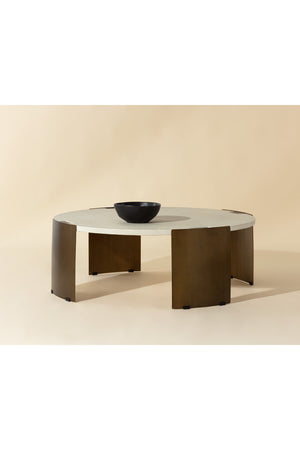   Modern European furniture - Round Concrete Indoor/Outdoor Coffee Table - www.oroa.com | Oroa.com