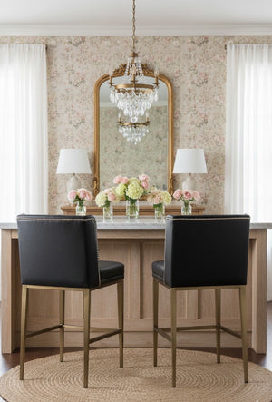   Modern European furniture - Black Leather Counter Stool - www.oroa.com | Oroa.com