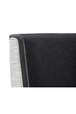   Modern European furniture - Black Leather Counter Stool - www.oroa.com | Oroa.com