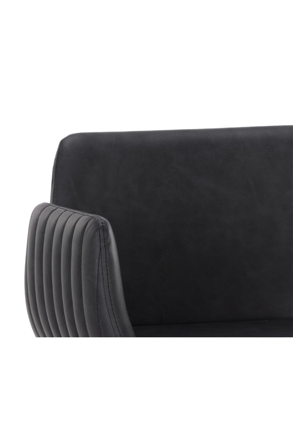 Modern European furniture - Leather-Look Channeled Arm Counter Stool - www.oroa.com