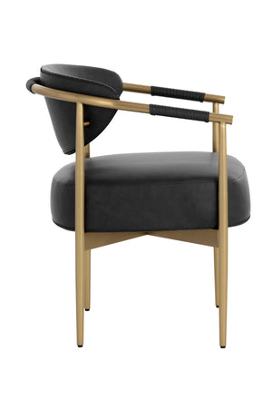 Modern European furniture - Leather Look Rope Dining Chair - www.oroa.com