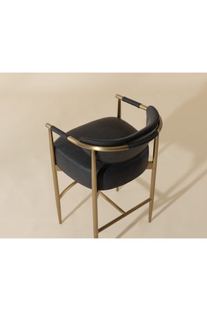 Modern European furniture - Curved Back Counter Stool - www.oroa.com