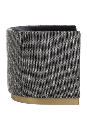 Modern European furniture - Gold Inlay Curved Lounge Chair - www.oroa.com