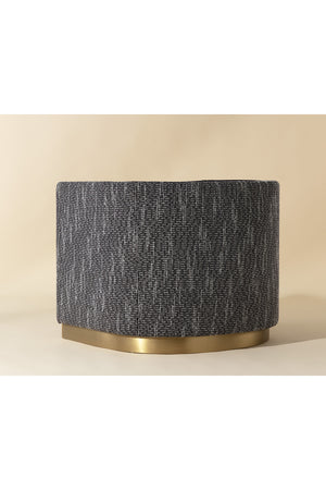 Modern European furniture - Gold Inlay Curved Lounge Chair - www.oroa.com