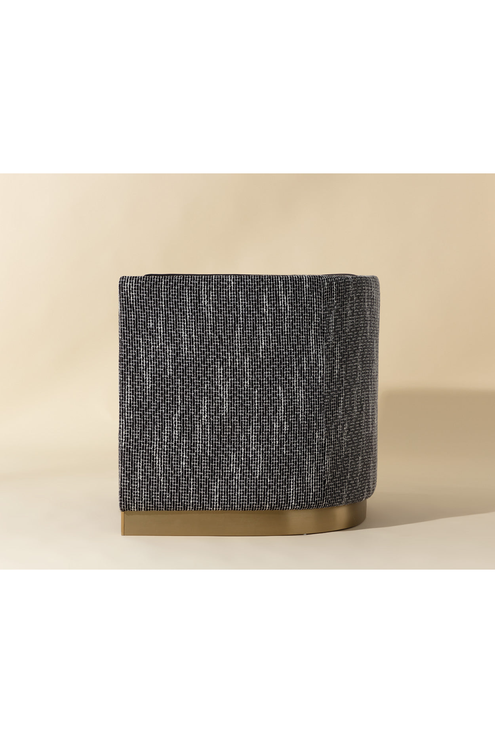 Modern European furniture - Gold Inlay Curved Lounge Chair - www.oroa.com