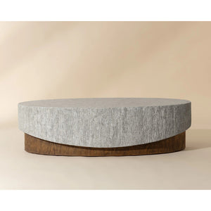   Modern European furniture - Gray Concrete Indoor/Outdoor Coffee Table - www.oroa.com | Oroa.com