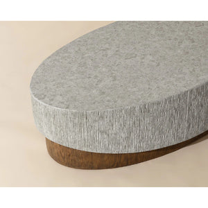   Modern European furniture - Gray Concrete Indoor/Outdoor Coffee Table - www.oroa.com | Oroa.com