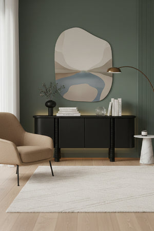   Modern European furniture - Black Oak 4-Door Sideboard - www.oroa.com | Oroa.com