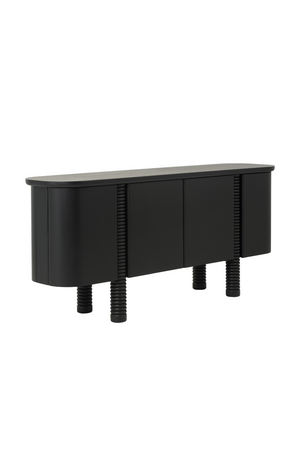   Modern European furniture - Black Oak 4-Door Sideboard - www.oroa.com | Oroa.com