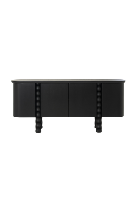   Modern European furniture - Black Oak 4-Door Sideboard - www.oroa.com | Oroa.com