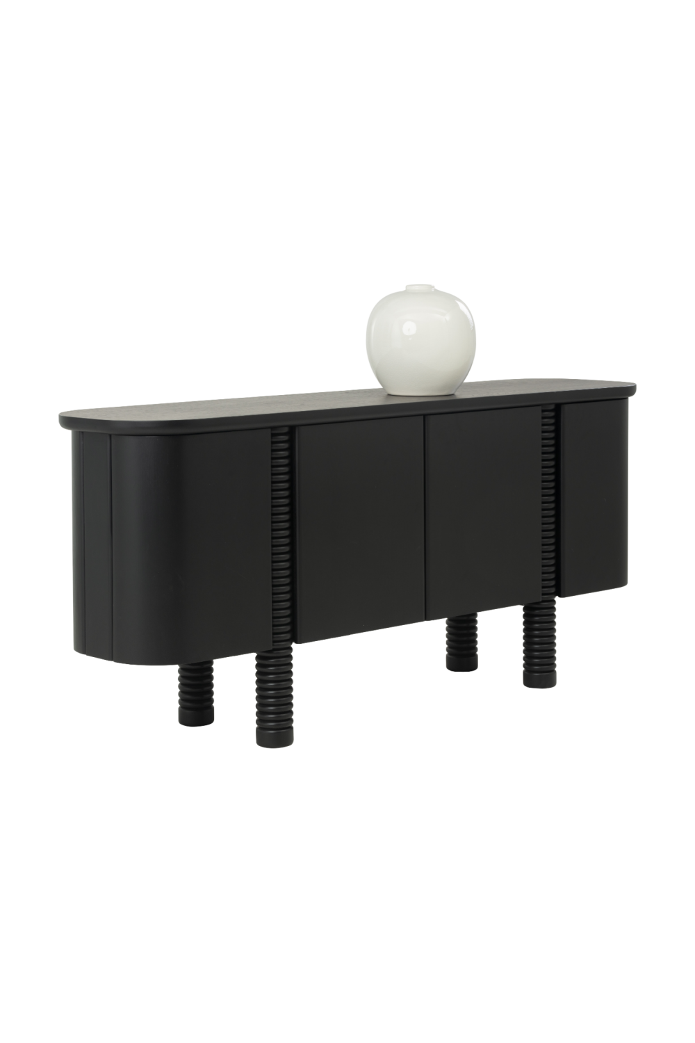   Modern European furniture - Black Oak 4-Door Sideboard - www.oroa.com | Oroa.com