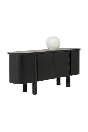   Modern European furniture - Black Oak 4-Door Sideboard - www.oroa.com | Oroa.com