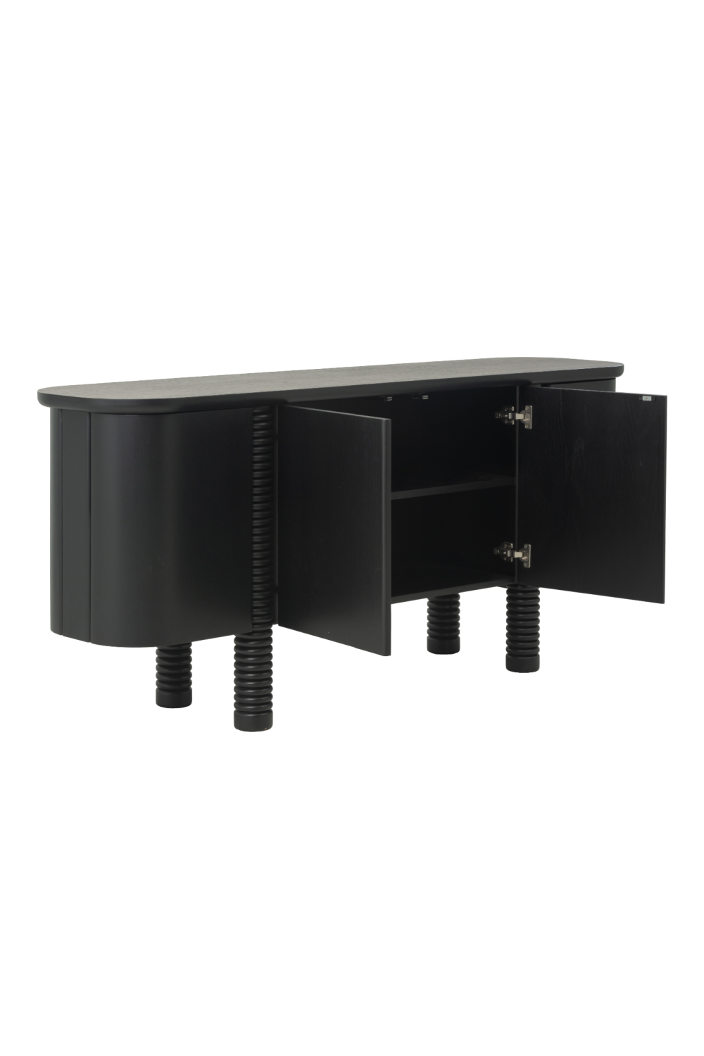   Modern European furniture - Black Oak 4-Door Sideboard - www.oroa.com | Oroa.com