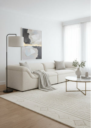 Modern European furniture - Modern Minimalist Fabric Sofa - www.oroa.com