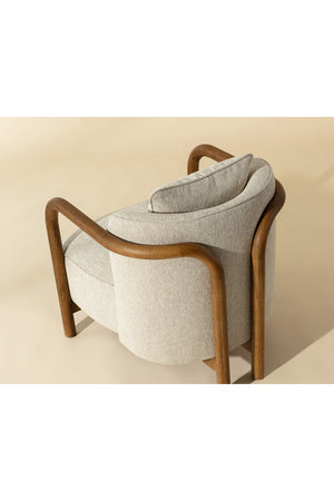   Modern European furniture - Curved Wood Frame Lounge Chair - www.oroa.com | Oroa.com