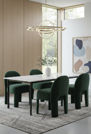   Modern European furniture - Ribbed Fabric Dining Chair - www.oroa.com | Oroa.com