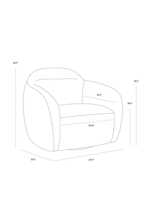   Modern European furniture - Modern Swivel Lounge Chair - www.oroa.com | Oroa.com