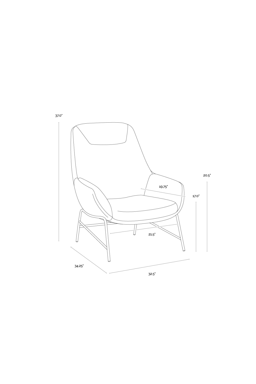 Modern European furniture - Leather Exterior Lounge Chair - www.oroa.com