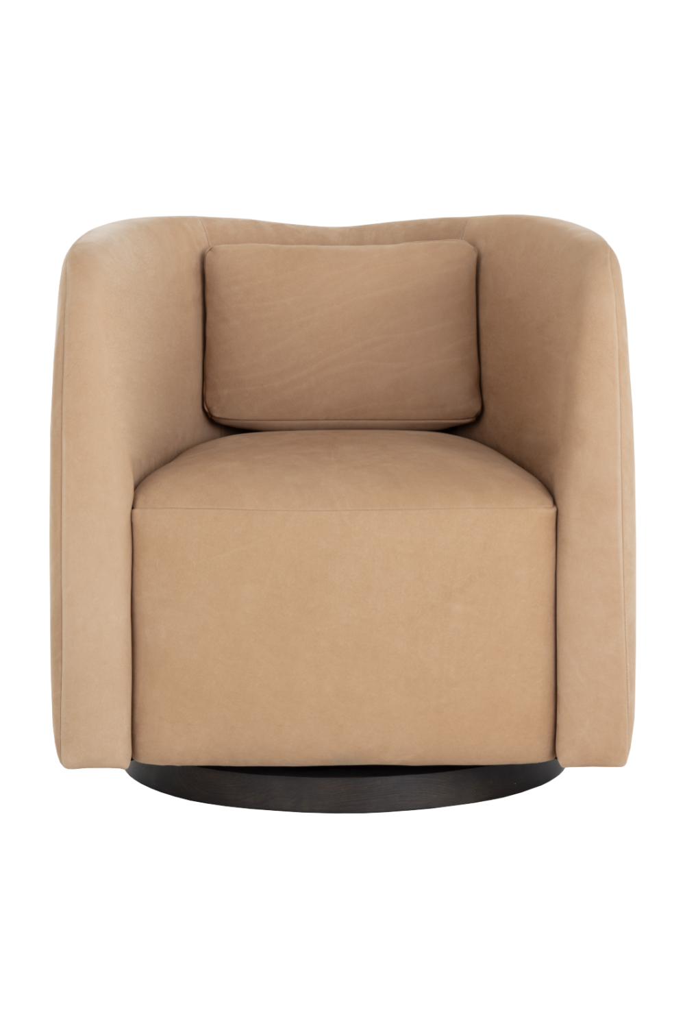 Modern European furniture - Nubuck Leather Swivel Lounge Chair - www.oroa.com