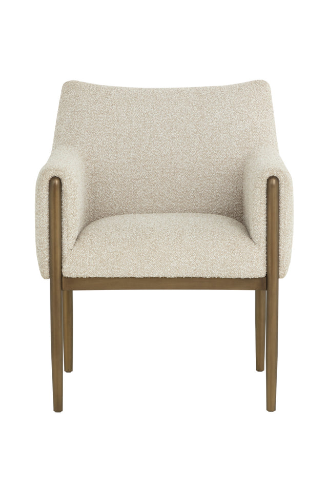 Bronze Legged Dining Armchair Modern European furniture - www.oroa.com