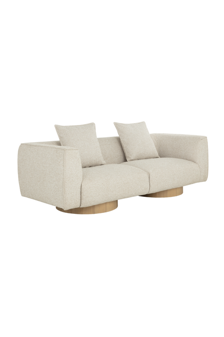 Modern European furniture - Round Oak Base Sofa - www.oroa.com
