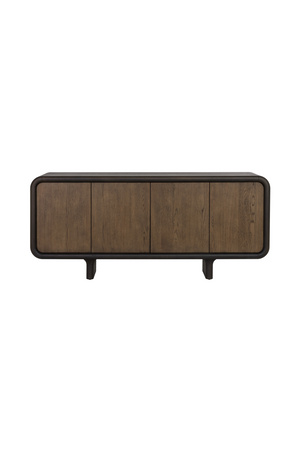   Modern European furniture - Brown Oak 4-Door Sideboard - www.oroa.com | Oroa.com