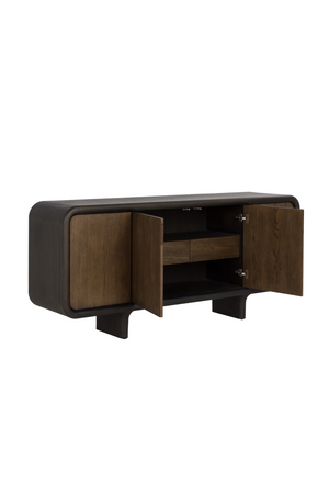   Modern European furniture - Brown Oak 4-Door Sideboard - www.oroa.com | Oroa.com