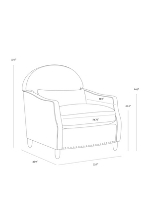 Modern European furniture - Brown Italian Leather Lounge Chair - www.oroa.com