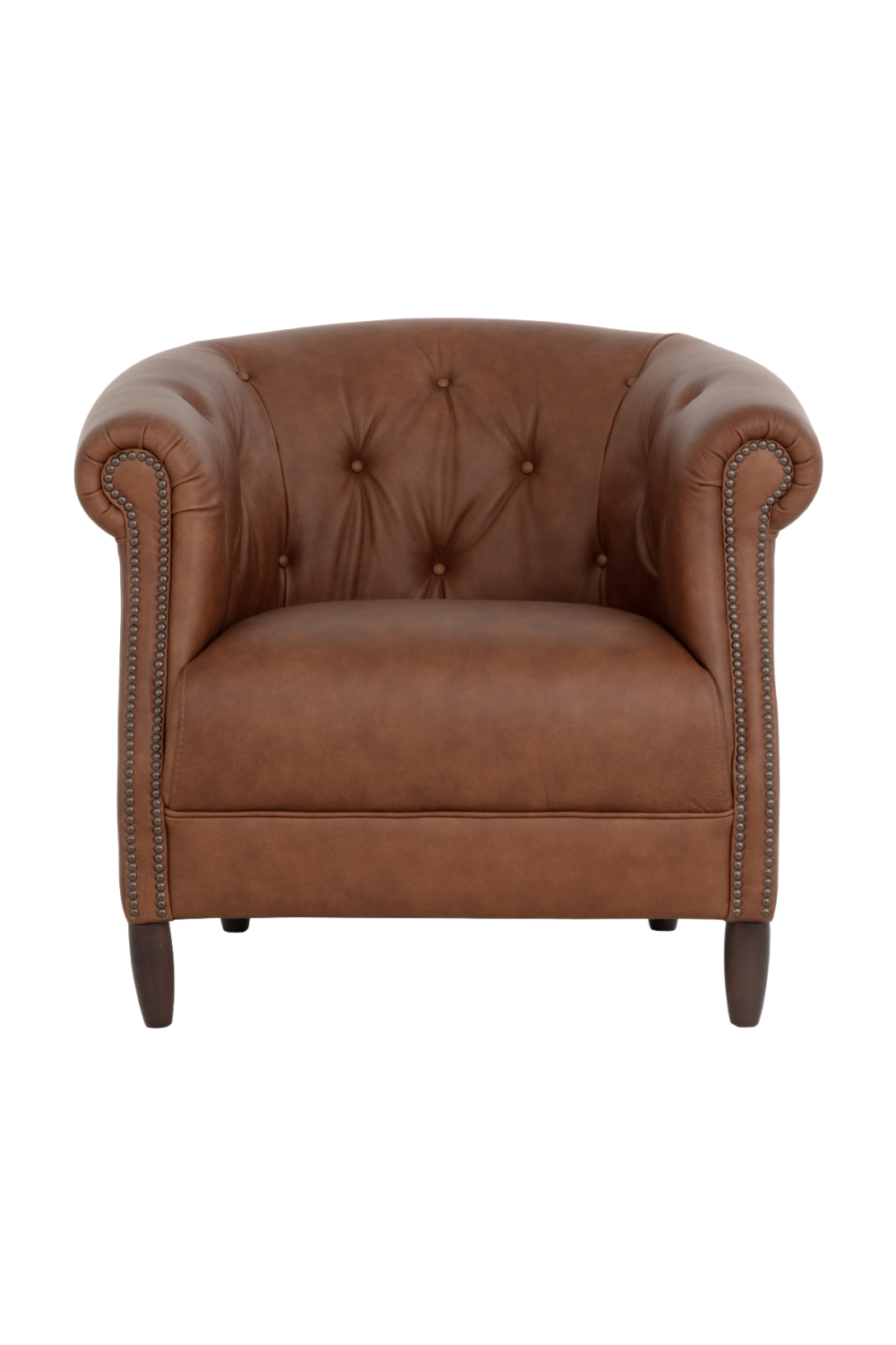 Modern European furniture - Leather Chesterfield Lounge Chair - www.oroa.com