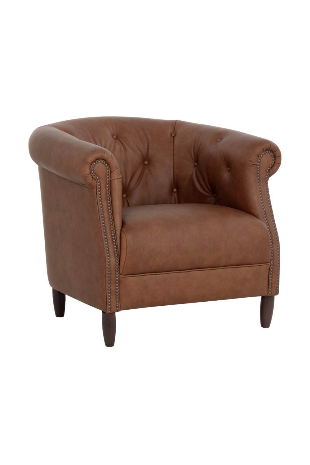 Modern European furniture - Leather Chesterfield Lounge Chair - www.oroa.com