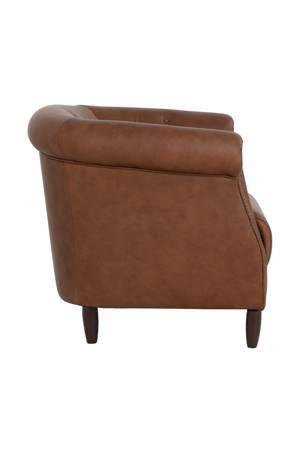 Modern European furniture - Leather Chesterfield Lounge Chair - www.oroa.com
