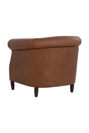 Modern European furniture - Leather Chesterfield Lounge Chair - www.oroa.com