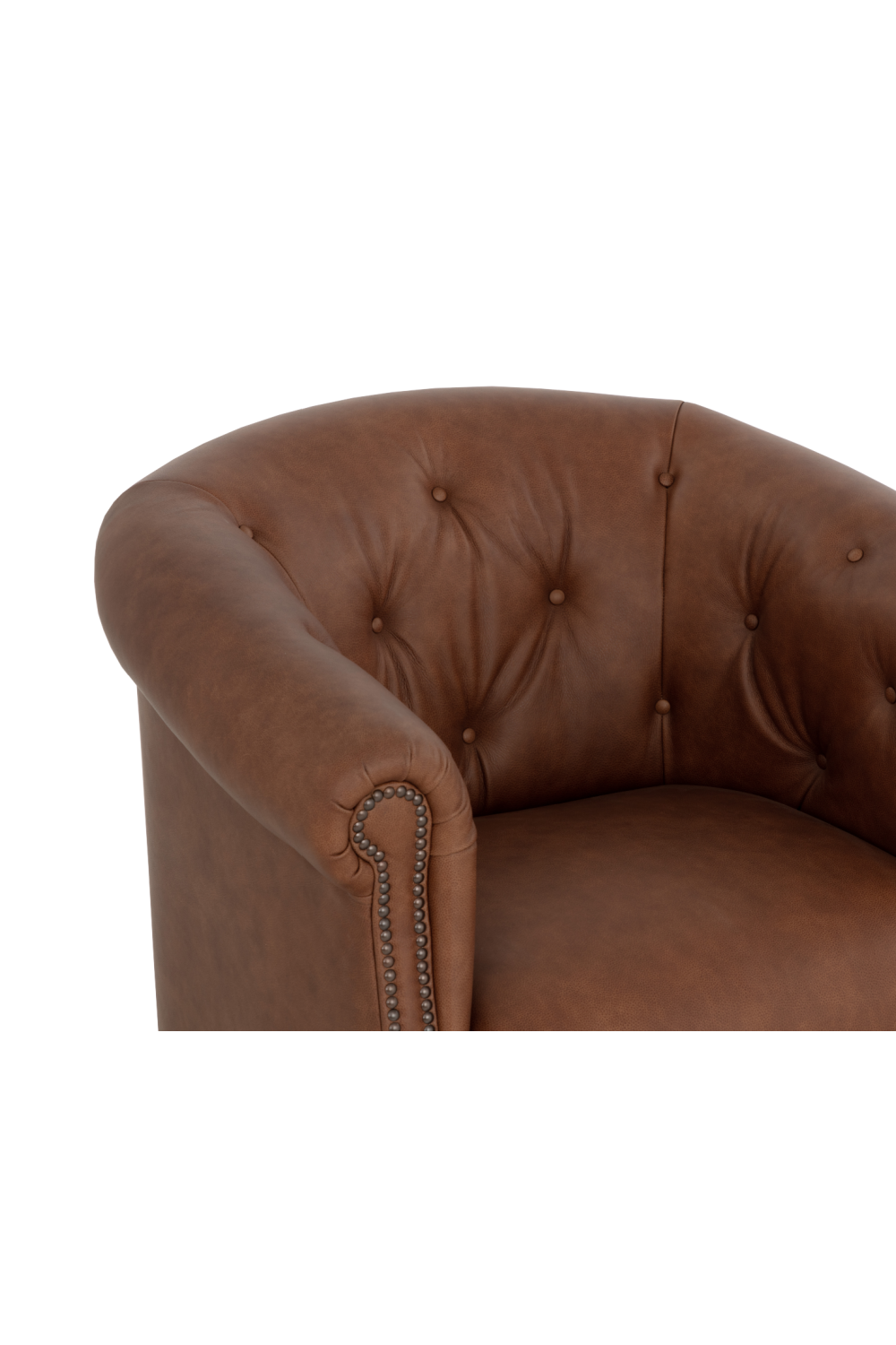 Modern European furniture - Leather Chesterfield Lounge Chair - www.oroa.com