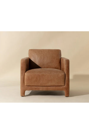 Modern European furniture - Bovine Leather Lounge Chair - www.oroa.com