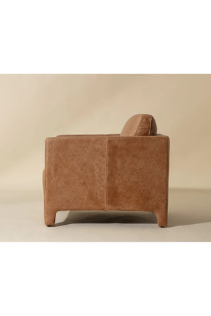 Modern European furniture - Bovine Leather Lounge Chair - www.oroa.com