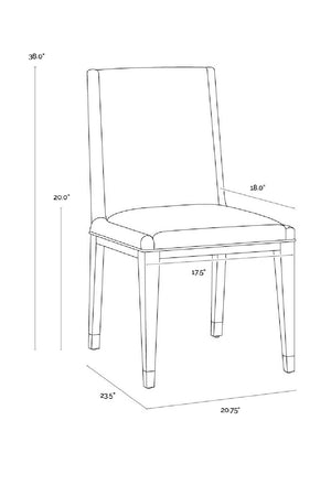   Modern European furniture - Rustic Oak Base Dining Chairs (2) - www.oroa.com | Oroa.com