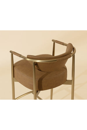 Modern European furniture - Curved Back Counter Stool - www.oroa.com