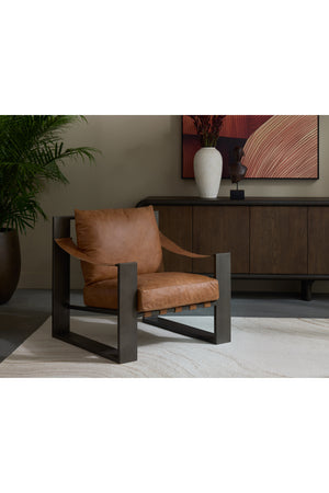   Modern European furniture - Leather Strapped Lounge Chair - www.oroa.com | Oroa.com